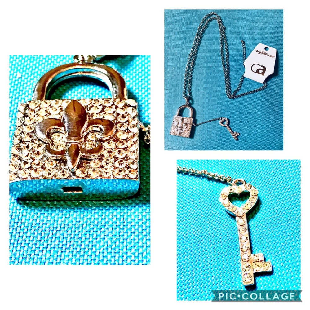 New_Crystal Avenue_Rhinestone Lock & Key